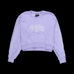 Nike Retro velour cropped crew neck sweater